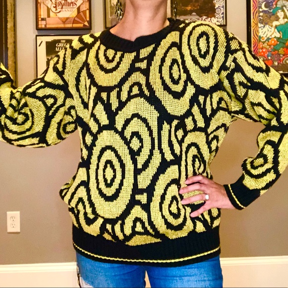 Saved By the Bell! Vintage 1980s sweater - Picture 3 of 5